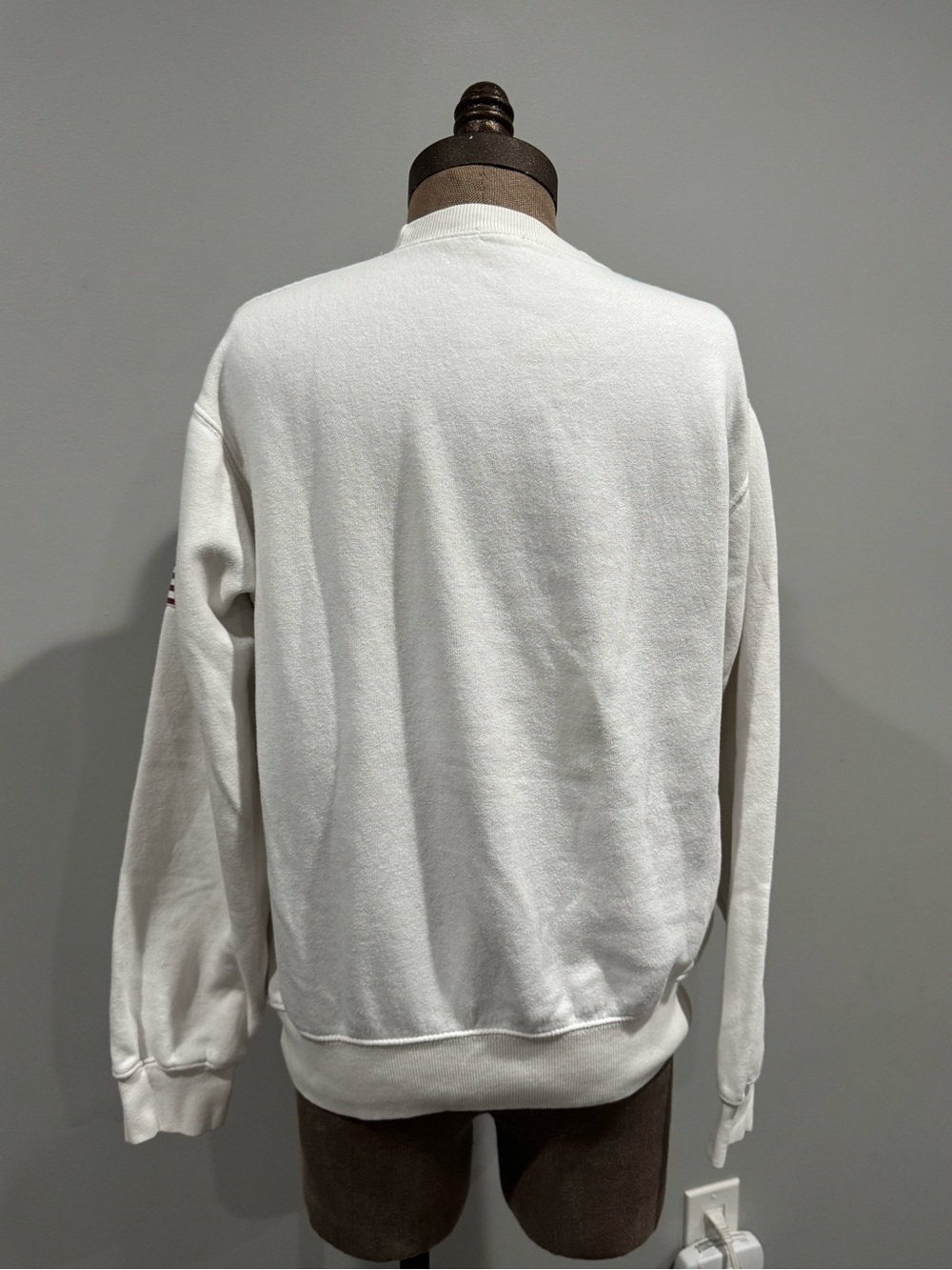 J Galt White Sweatshirt with Navy USA Graphic - Picture 3 of 8